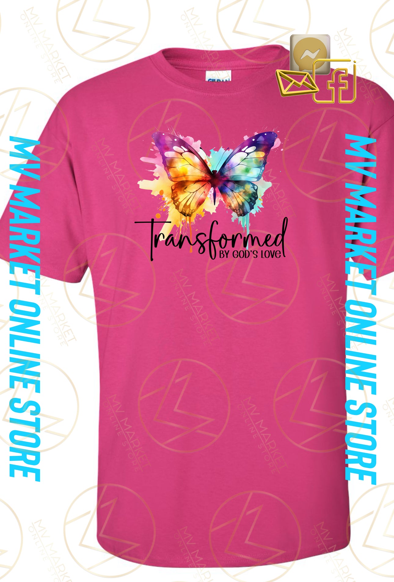 Transformed by God’s Love t-Shirts (Various Colors)