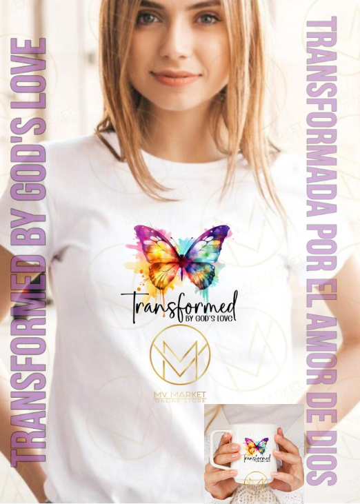Transformed by God’s Love T-Shirt/Mug Bundle