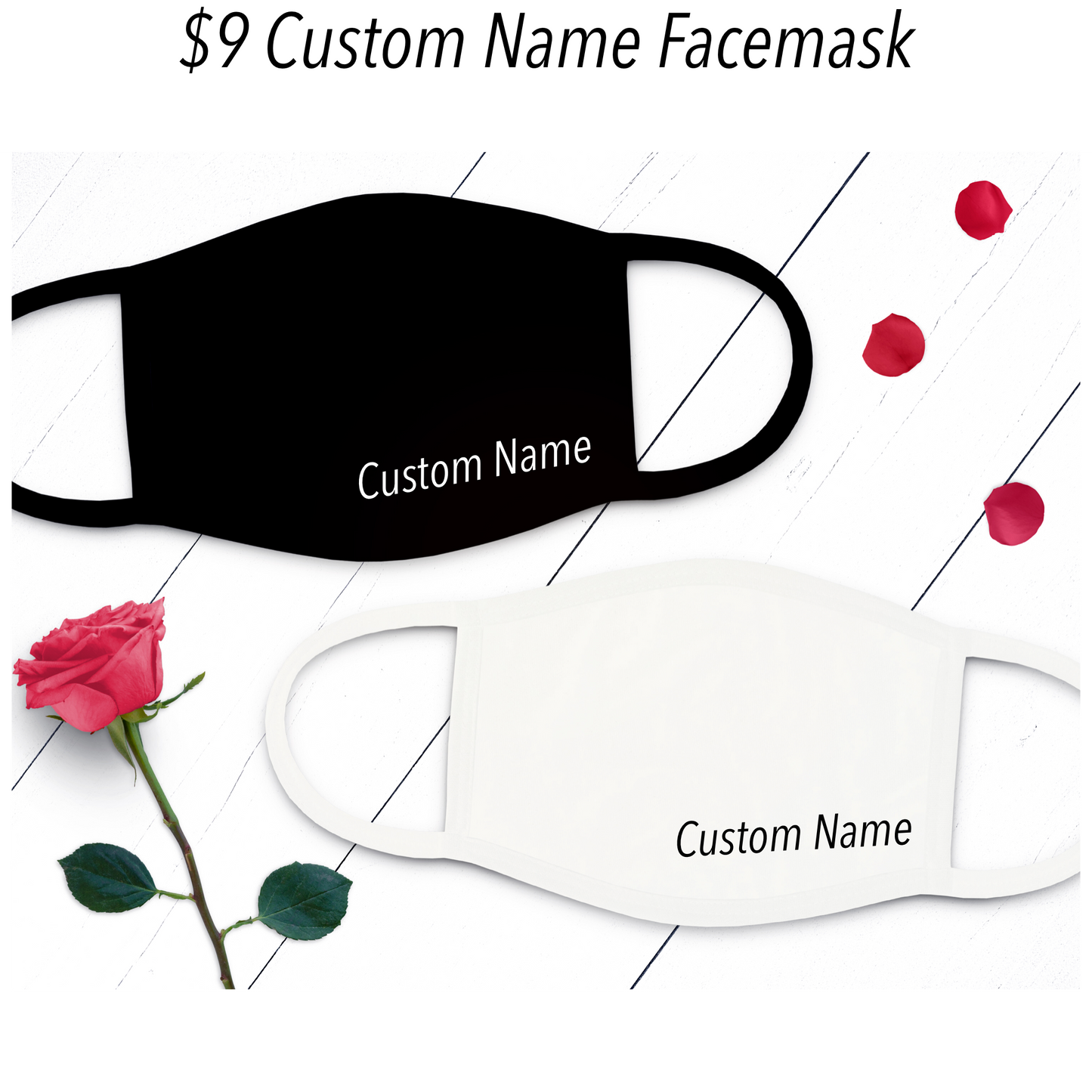 Custom Name Facemask *CHOOSE YOUR STYLE*