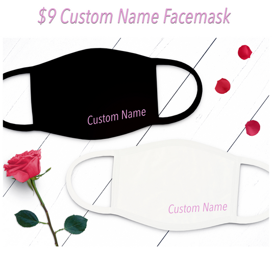 Custom Name Facemask *CHOOSE YOUR STYLE*