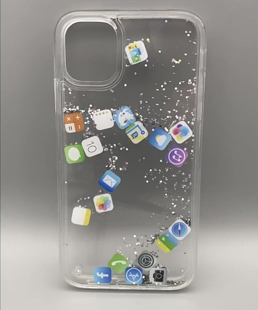 iPhone 11 Glamour Case (Silver Glitter)